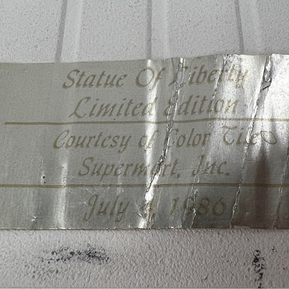 VINTAGE 1986 Statue of Liberty 100th Anniversary Limited Edition Tile 8" x 5.9" - Picture 9 of 9